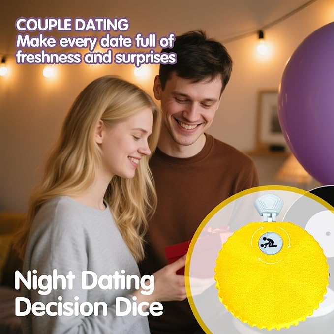 Couples Fun Decision Wheel – Romantic Date Night Game Spinner for Him & Her | Relationship Icebreaker & Surprise Challenge Picker, Compact, Unisex Use