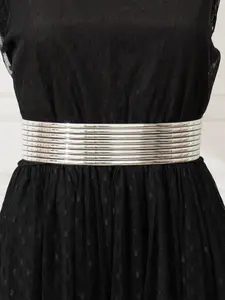 Fashion Elastic Double Row Adjustable Waistband, PU Material, Casual Style, All Seasons, Comfortable and Stylish Belt