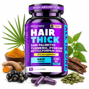 Women's Hair Supplements - Beauty Formula with Biotin, Collagen, Keratin, Multivitamins, Saw Palmetto, Curcumin - Gut-Friendly Daily Capsules for Healthy Hair, Skin Radiance, Strong Nails - 90 Count, 1-Month Supply
