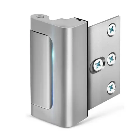 Heavy Duty Metal Anti-Kick Door Lock System - 800 lbs Force Resistance Hardware, 16x Deadbolt Power, Childproof & Tamper-Resistant Latch, DIY Install No Pro Help, Enhanced Home Security for Inward Doors, Color-Matched Screws, Durability and Reliability