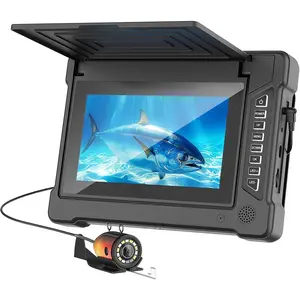Underwater Fishing Camera, 7 inch  IPS  1200TVL IP68 Wateproof Camera with 6 count LED Lights + 6 count IR  Lights, 165?Wide Angle for Ice, Boat and Lake Fishing(100 FT/30 M)
