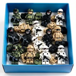 6 PCS Small Minifigures - Classic Stress Relief Toy, Educational Building Toy for Kids, Action Figure Gift for Boys