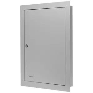Barska CB13534 100 Keys Adjustable in Wall Key Lock Box with Flange, Grey