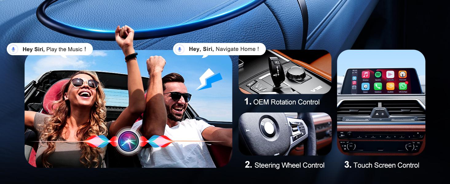 Wireless Car Adapter: StreamNetflix/YouTube/TikTok/Google Play,Fits Factory Wired CarPlayVehicles  Fast Car Video BoxPlug & Play