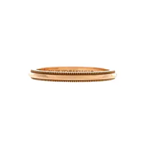 Pre-owned Tiffany & Co. Classic Milgrain Band Ring 18K Rose Gold 2mm by Rebag