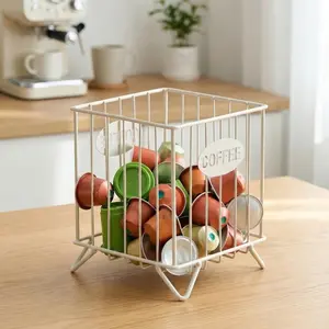 Coffee capsule storage basket fruit basket snack candy storage box Desktop coffee table decoration
