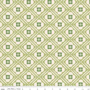 Fabric Riley Blake Lettuce Hugs Bee Plaids 108" Wide Back by the Quarter Yard WB15573-LETTUCE
