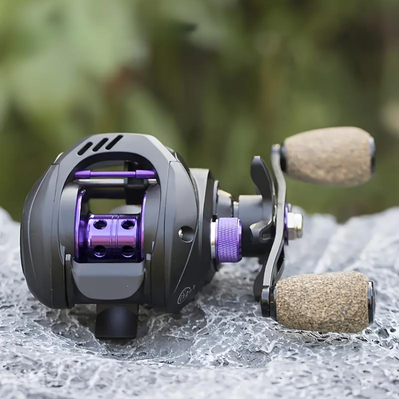 [W] [Aluminum Baitcasting Reel] VN Series Aluminum Baitcasting Reel| Ambidextrous, 6.5:1 Gear Ratio, 18LB Max Drag, Black, Polyamide (Nylon) Major Material, for Freshwater Saltwater