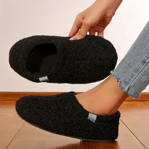 Women's Warm Boots Memory For Fuzzy Booties House Shoes Winter Warm Indoor Outdoor Slippers