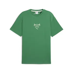 PUMA Mens Porsche Legacy Lifestyle Graphic Crew Neck Short Sleeve Casual Tops Casual - Green