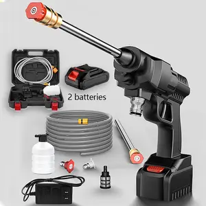 Battery Power Washer, Cordless High Pressure Spray Water Machine - For Car, House, And Garden Cleaning, Rechargeable Pressure Washer