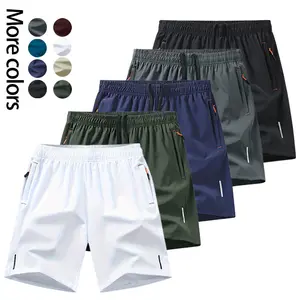 Men’s Reflective Performance Shorts in Vibrant Colors - Breathable Quick-Dry Training Gear - Lightweight Wrinkle-Resistant Athletic Shorts for Night Runs