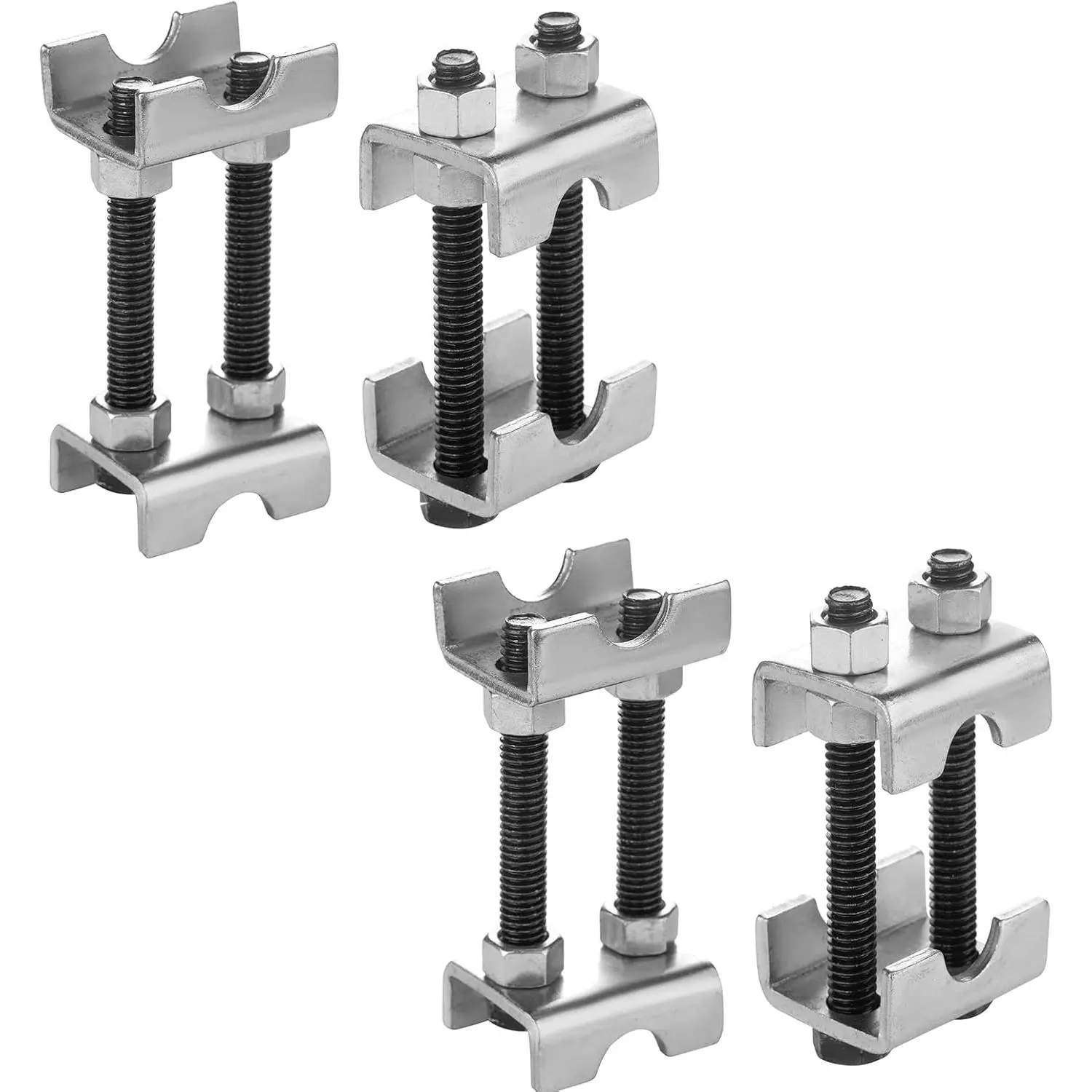 4 Pack 2-Way Adjustable 1”-2” Lift/Lowering Coil Spring Spacers, 4pcs Coil Spring Compressor for Sports & Outdoor Use, 4Pcs Coil Spring Spacer