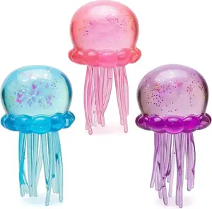 NeeDoh Glitter Soft Gel Filled Sensory Squeeze Toy - Satisfying Cube Squeeze Toy - Soft Squeeze Toy in Assorted Colors - Fun for Ages 3 and Up Soft Squishy, Cute Anxiety Relief Fidget Toy, with Steamer Box,Soft Squeeze Decompression Dough for Adults