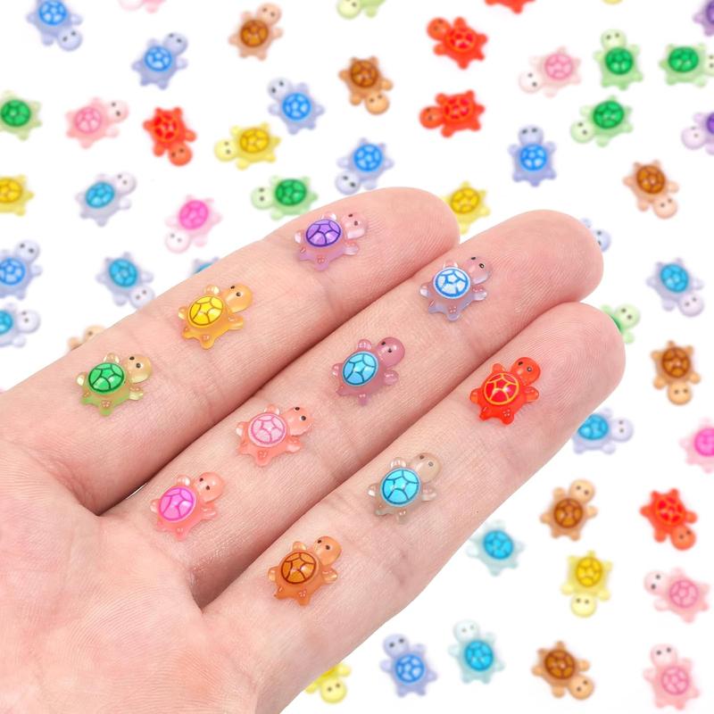 200pcs Mini Resin Turtles Luminous Tiny Turtle for Crafts Dollhouse ...