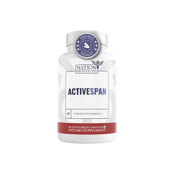 ActiveSpan Longevity Formula for Cellular Regeneration & Vitality - Age-Defying Supplement with Ashwagandha & Astragalus