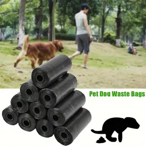 15 in one roll/10 rolls, portable pet garbage bags, durable leak-proof pet garbage bags, pet dog disposable garbage bags, poop bags, poop bags, poop bags, toilet pickers, dog walking shovel poop artifact