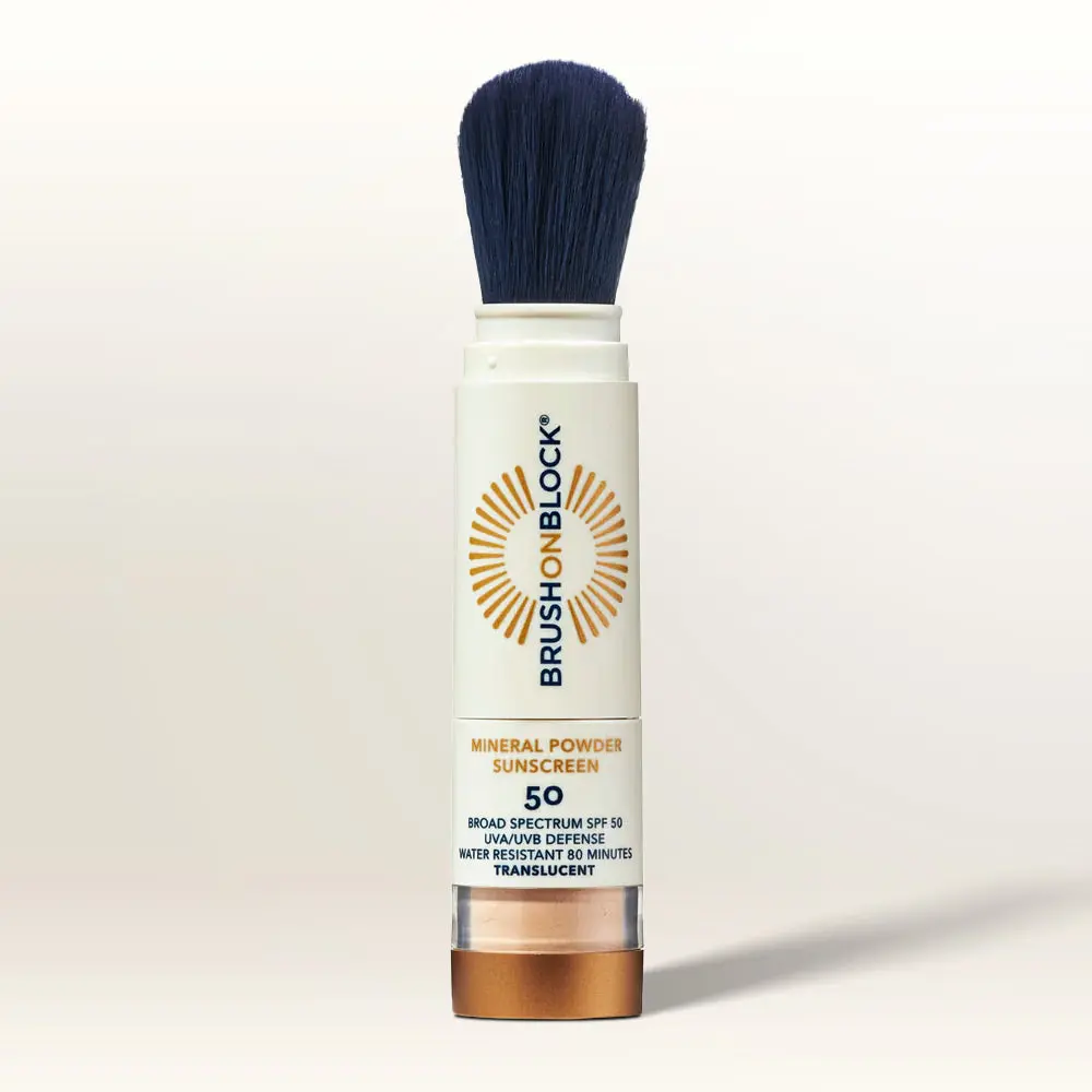 Brush On Block SPF 50 Translucent Mineral Powder Sunscreen Brush On Block SPF 50 Translucent Mineral Powder Sunscreen