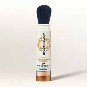 Brush On Block SPF 50 Translucent Mineral Powder Sunscreen Brush On Block SPF 50 Translucent Mineral Powder Sunscreen