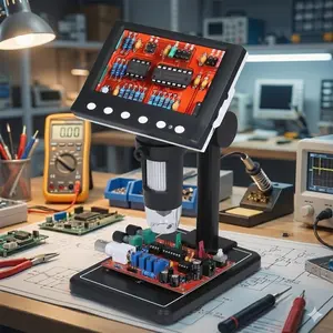High-definition 1000X wireless electronic microscope, portable composite metal body adapter circuit repair and identification research