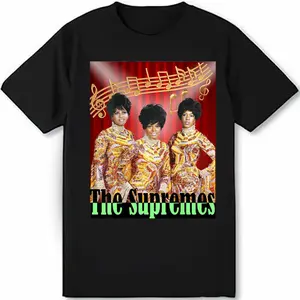 Supremes_003_Back Printed Great musician T Shirt Full Size