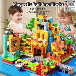 Magnetic Blocks 60/100/200/300PCS – Magnetic Building Blocks Set with Tiles & Cubes, Building Kit, STEM Montessori Sensory Toy for 3+ Year Olds. Educational Toy Boosts Creativity & Spatial Reasoning. Safe Creative Gift for Boys Girls
