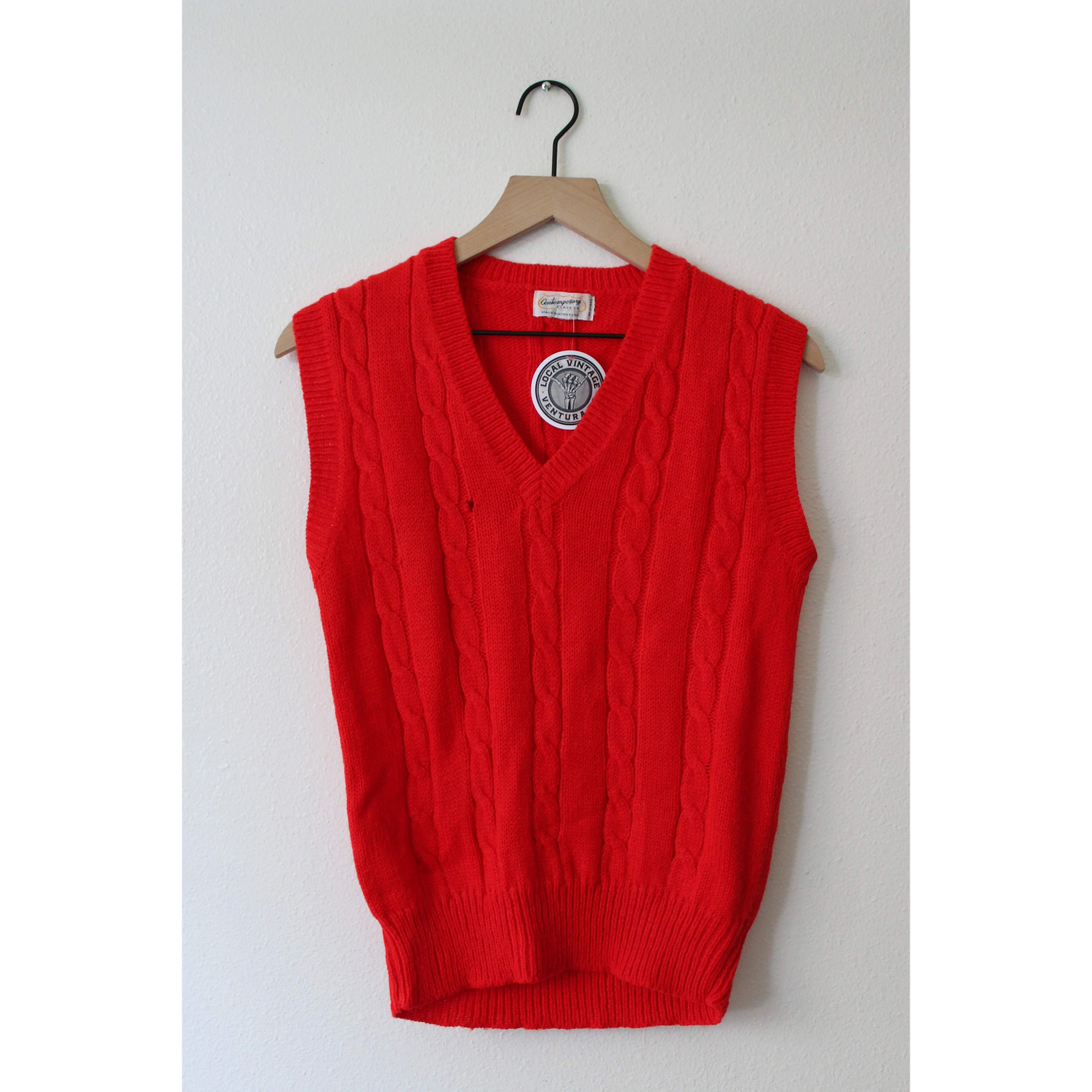 Vintage Chunky Sweater Vest