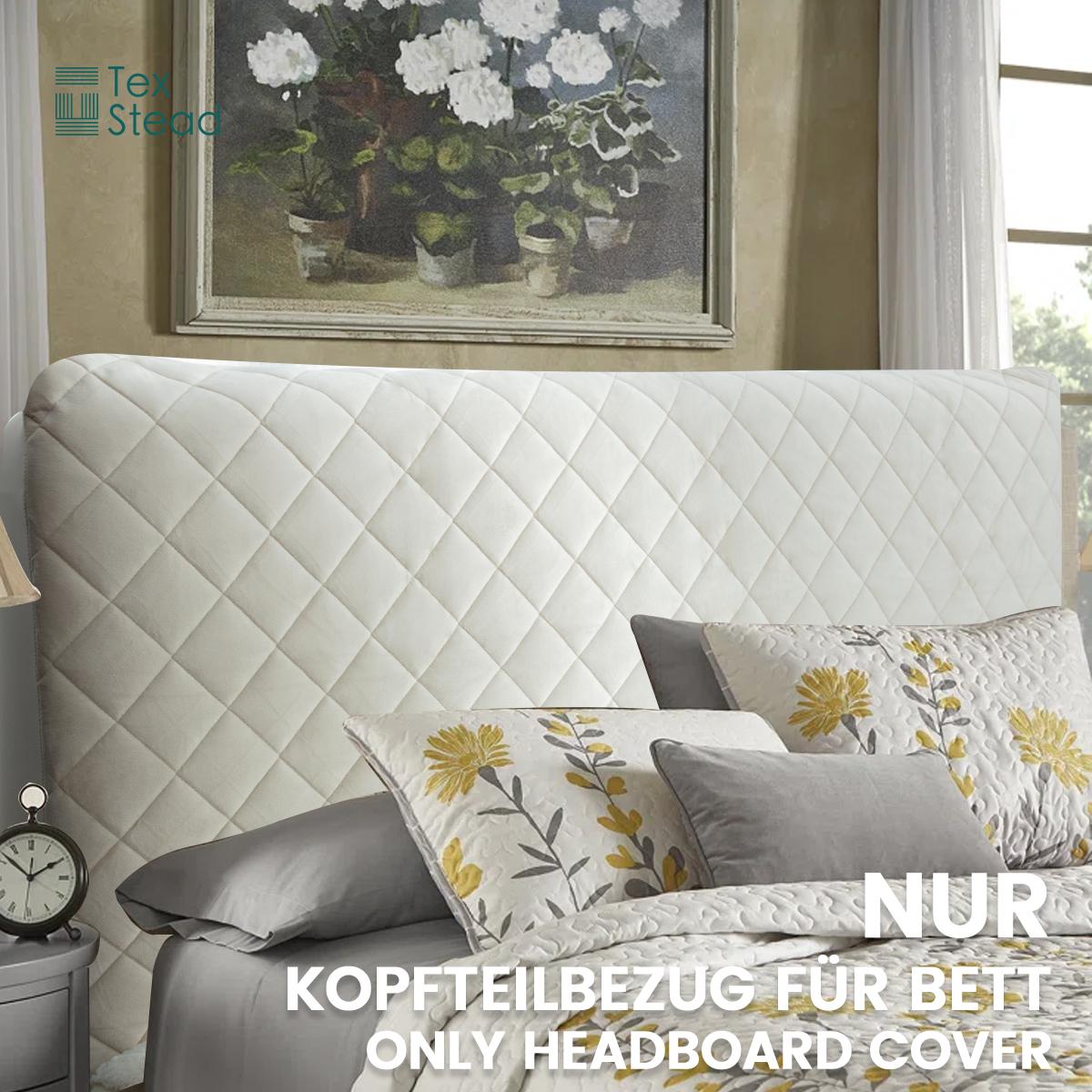 Luxury Velvet Headboard Cover for Queen/King Bed, Stretchable Dustproof Protector, Essential Bed Head Protector for Rental Apartment, Aesthetic Bedroom Decor Slipcover