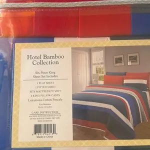 Hotel bamboo collection 6 piece king sheet set