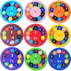 Math Fidget Spinners Addition Subtraction, Educational Learning Toys for Kids, Math Facts Counting Arithmetic Fidget Spinner,Sensory Stress Relief Classroom Prizes Homeschool Supplies for Toddlers 3-7