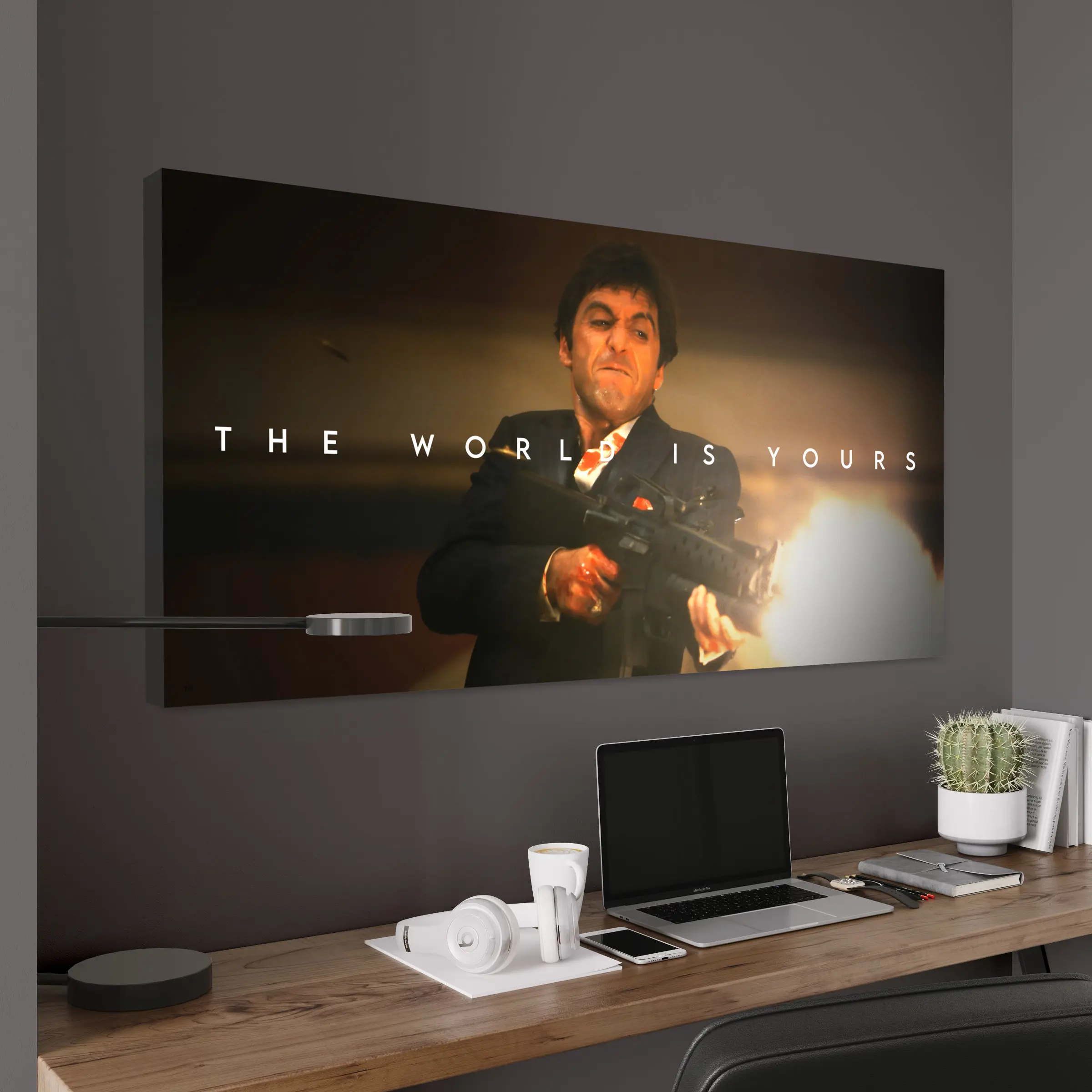 The World Is Yours - Poster Unframed Tony Montana - Scarface (Color) | POSTER UNFRAMED | Motivation