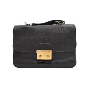 Pre-owned miu miu leather Shoulder Bags Madras Push Lock Shoulder Bag(4900000193749)