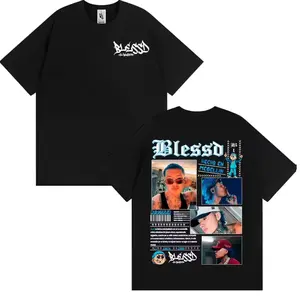 Blessd Music Album 2026 Tour Graphic T-Shirt, Latin Trap Hip Hop Streetwear Tee, Blessd Fans Outfit, Punk Style Loose Cotton Unisex Shirt