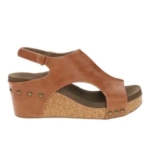 Corkys Womens For Keeps Studded Slingback Casual Sandals Casual Mid Heel 2-3" - Brown