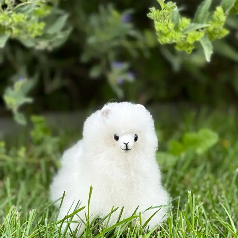 White Alpaca Toy - Soft Plush Stuffed Animal for Kids and Collectors
