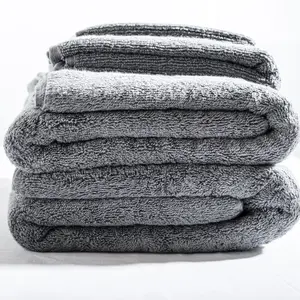Premium Egyptian Cotton Towel Set (6-Piece, Dark Grey)
