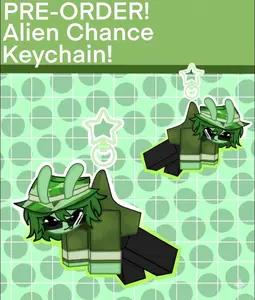 Alien Chance Forsaken Keychain, Chance Forsaken Double-Side Charm