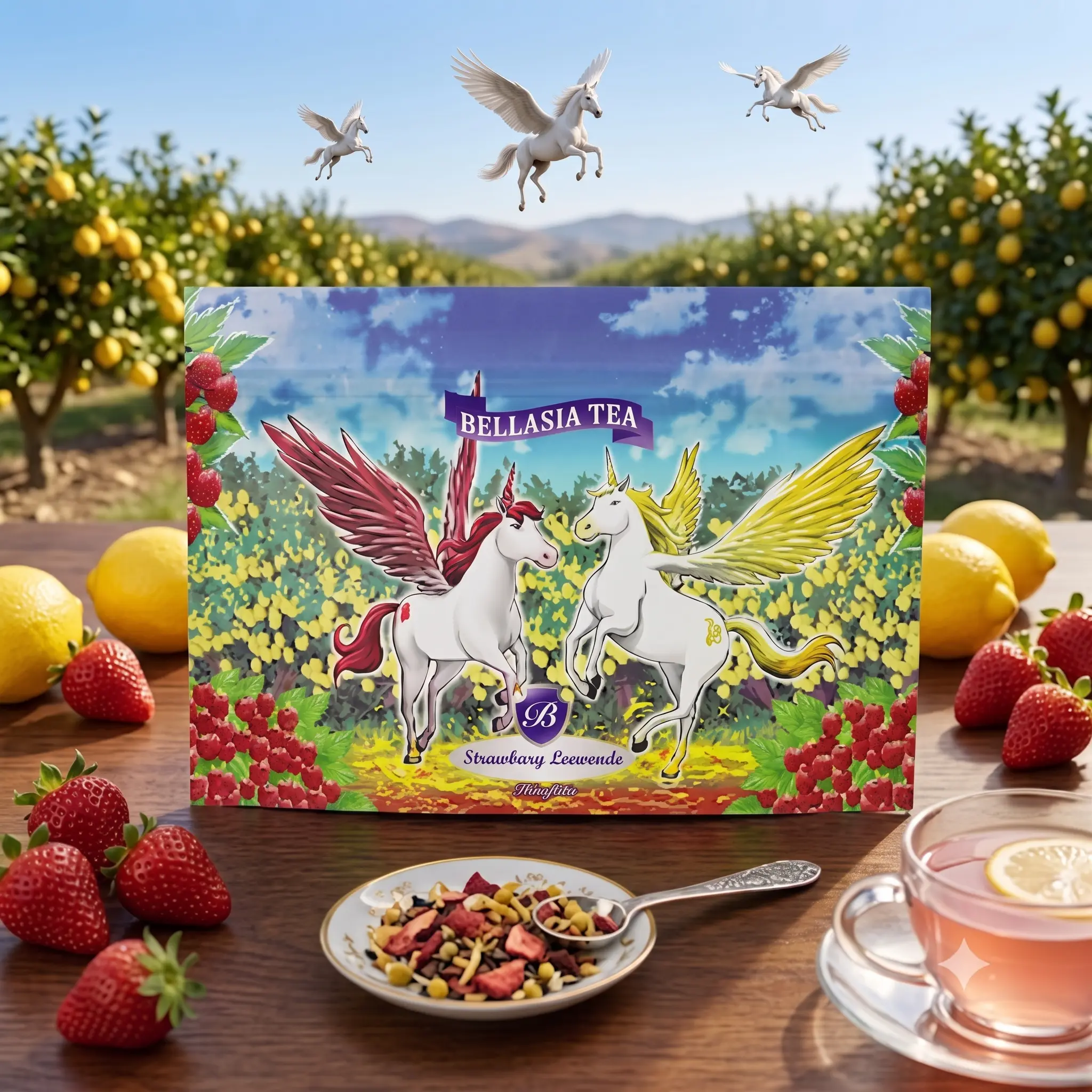 Strawberry Lemonade Fruit-Flavored Iced Tea Beverage