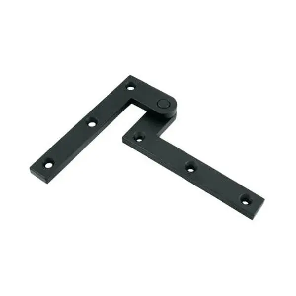 Deltana PH40U19 Black Solid Brass Concealed Pivot Door Hinges, 4.375x0.625in, Weatherproof, Corrosion-Proof, 1 Year Finish, for Bath/Kitchen & Bathroom Doors, 4.375 X.625 In