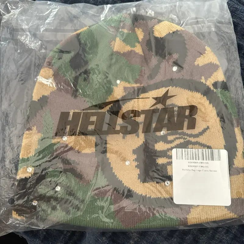 Hellstar Big Logo Camo Beanie - Complex Con Exclusive