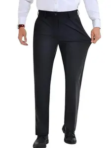ELENCOCO Mens Lightweight Stretch Dress Pants Slim Fit Wrinkle Free Business Casual Pants for Men Perfect for Spring Summer Expandable Waist Plain Outdoorfun,Father's Day gift,Gifts for him,Valentines day outfit
