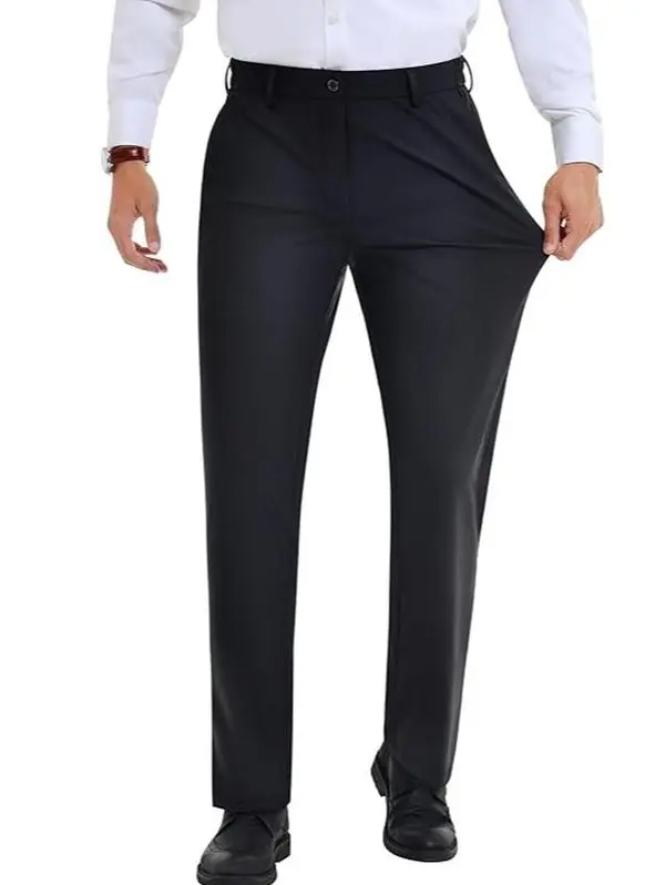 ELENCOCO Mens Lightweight Stretch Dress Pants Slim Fit Wrinkle Free  Business Casual Pants for Men Perfect for Spring Summer Expandable Waist  Plain Outdoorfun,Father's Day gift,Gifts for him,Valentines day outfit -  TikTok Shop