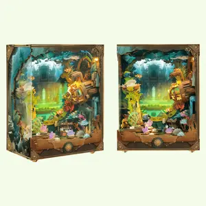Explore Atlanta - Book Nook Kit for Adults Booknook DIYMiniature House Kit 3D Wooden Puzzles for Adults WoodGifts for Book Lovers Women Friends SQ-08-25