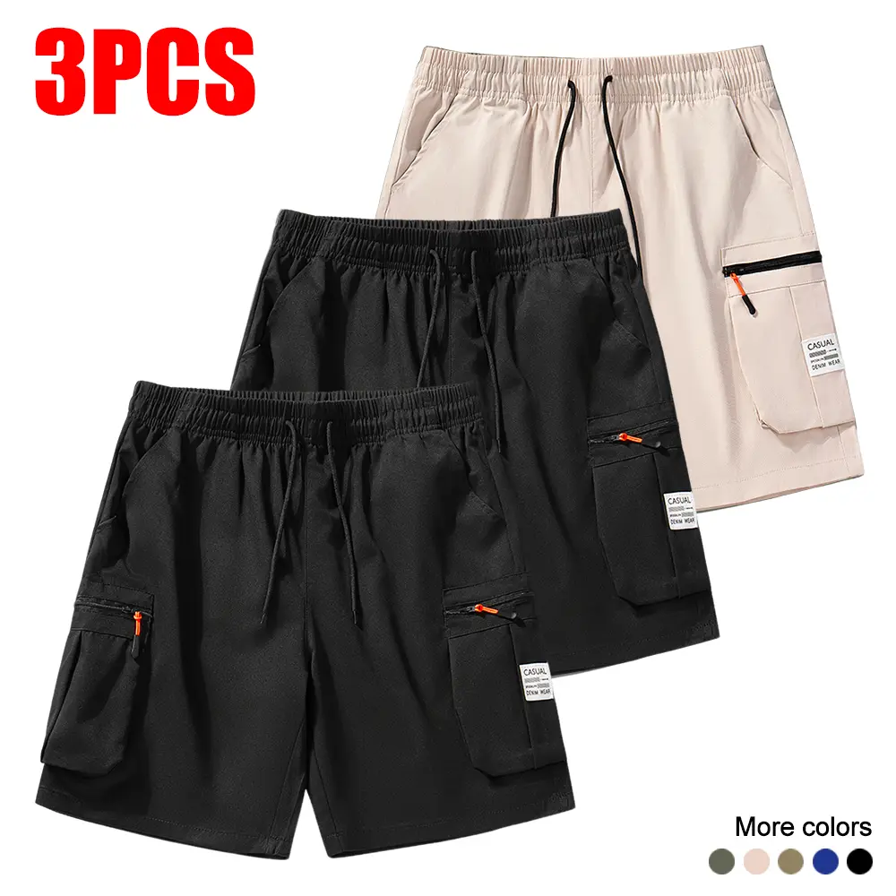 3 pieces — black + black + khaki