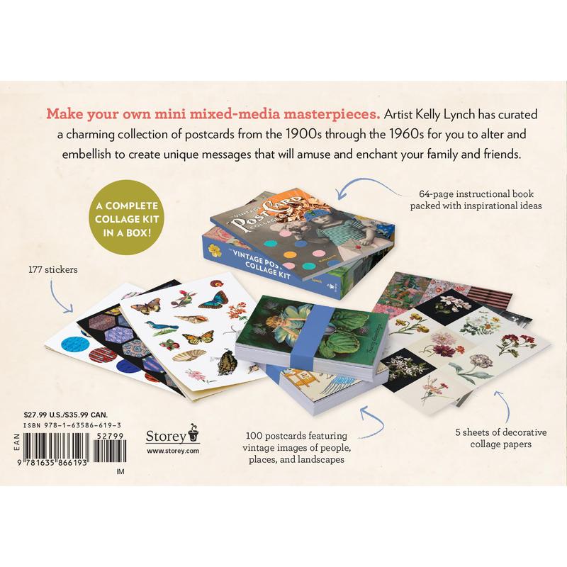 The Vintage Postcard Collage Kit by Kelly Lynch