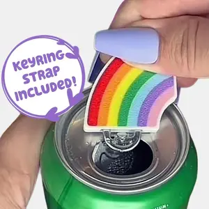 Tab Buddies Rainbow! Cute soda can tab opener help for long nails, kids, sore hands Kitchen Utensils