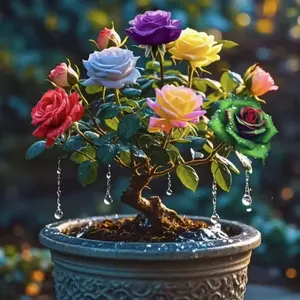 200 Pcs Miniature Rose Seeds – Perfect for Potted Plants, Easy to Grow in Small Spaces | Compact, Beautiful Blooms, Ideal for Balconies, Indoor Gardens, and Containers | Non-GMO, Low Maintenance, Stunning Rose Varieties