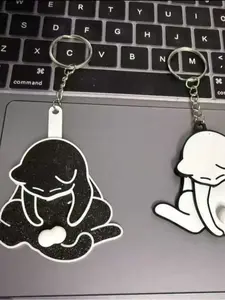Cute Funny Rotating Acrylic Cat Bag Charm, Creative Keychain Gift, Trendy Novelty Accessory, Perfect for Gifts and Fun