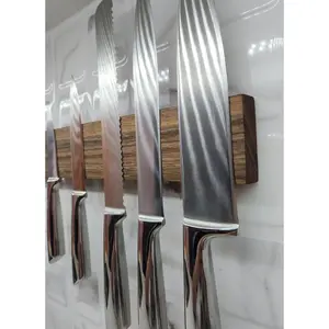 Walnut Wood Magnetic Knife Holder