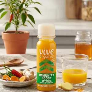 Ginger Cayenne Immunity Shot 2oz – Wellness Energy Boost Drink for Daily Health